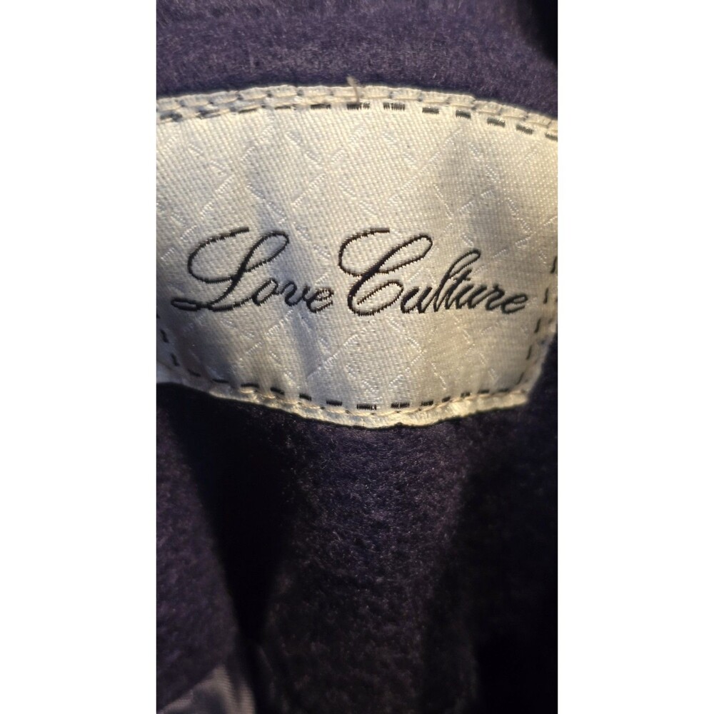 WOMAN'S LOVE CULTURE SIZE: LARGE PURPLE CASUAL PEA COAT*WORN 1X EXCELLENT COND* - Picture 6 of 12